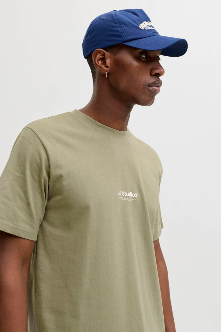 Jack & Jones Soho Relaxed Fit Tee Vetiver - Image 4