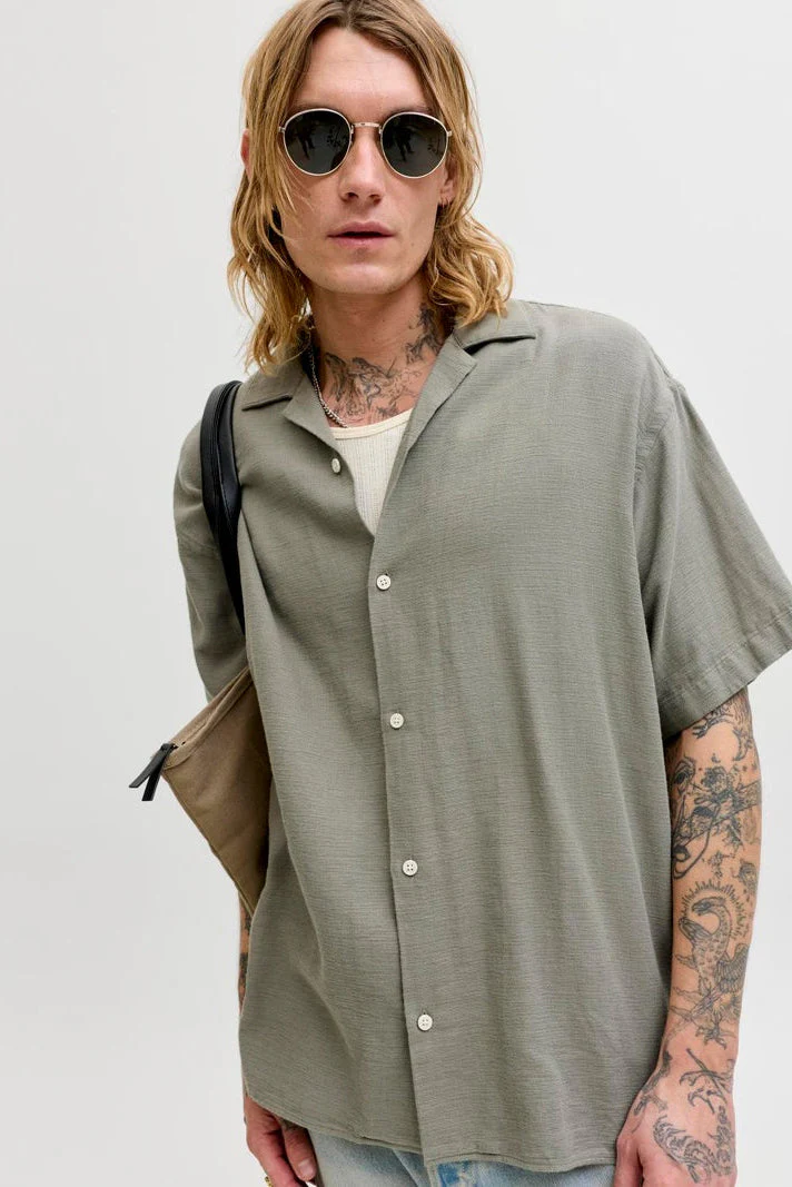 Jack & Jones Liam Resort Shirt SS Vetiver - Image 4