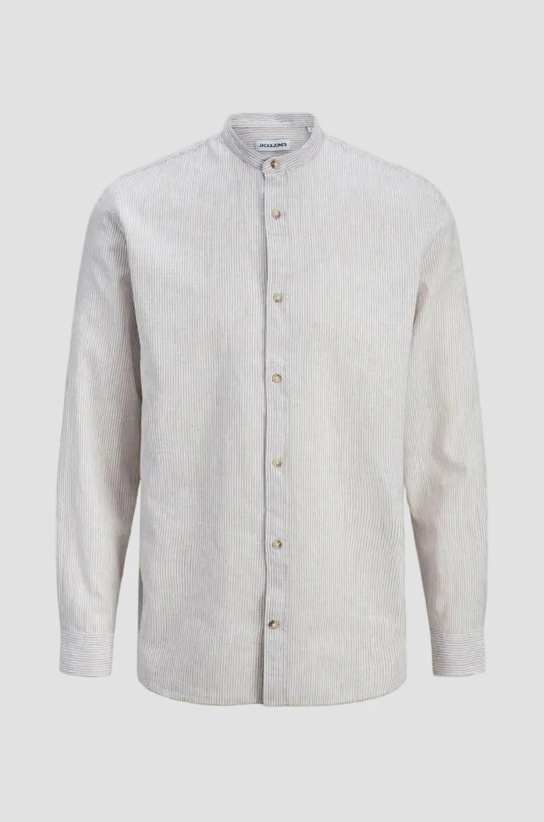 Jack & Jones Summer Hemd Linen Blend Band LS Crockery - Image 5