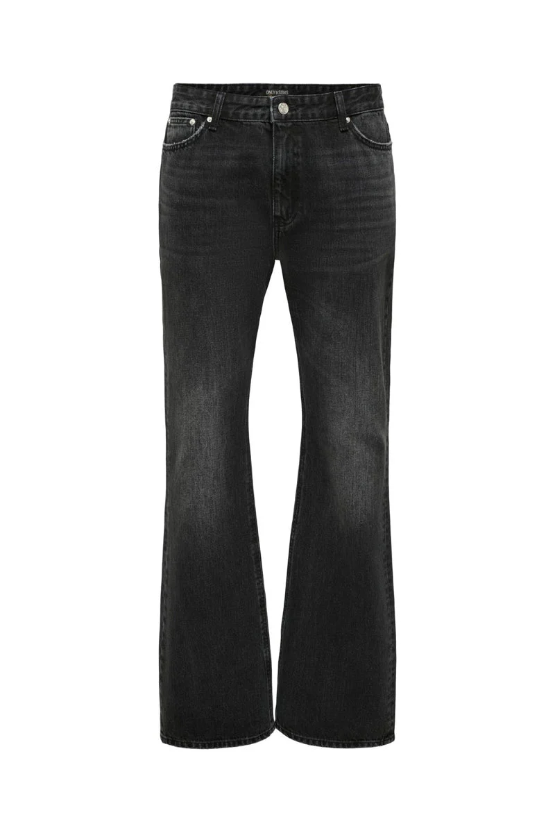 ONLY & SONS Gibb Bootcut Jeans 6466 Washed Black - Image 2
