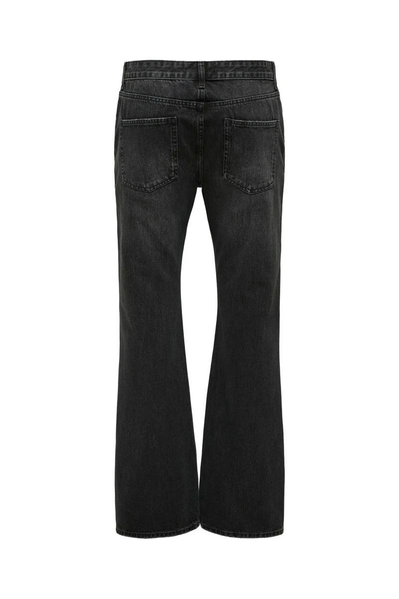 ONLY & SONS Gibb Bootcut Jeans 6466 Washed Black - Image 6
