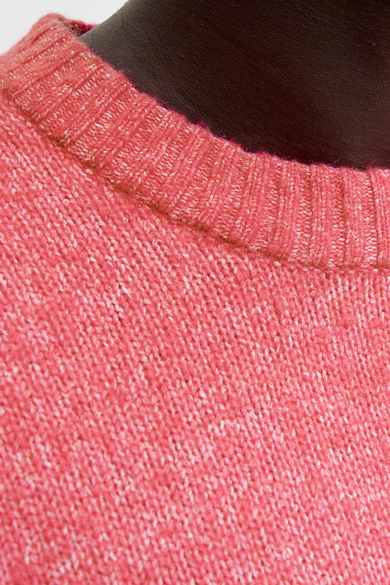 Jack & Jones Soho Ollie Knit Crew Neck Fuchsia Rose - Image 5