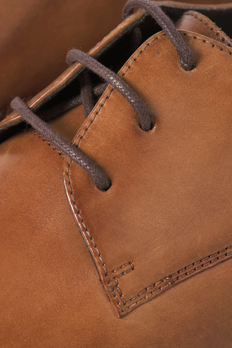 Jack & Jones Oslo Leather Dress Shoe Cognac - Image 4
