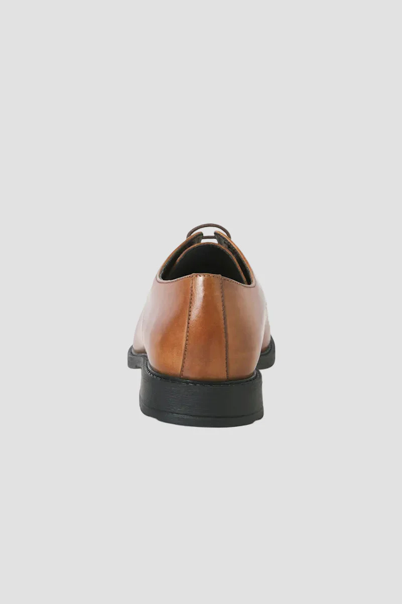Jack & Jones Oslo Leather Dress Shoe Cognac - Image 6
