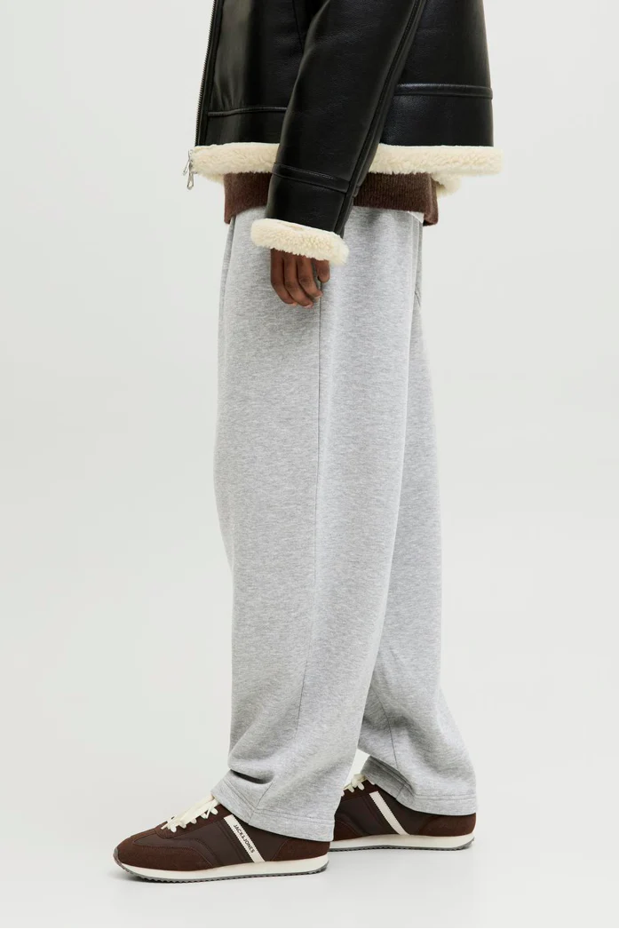 Jack & Jones Evan Bradley Loose Fit Sweat Pants Light Grey Melange - Image 8