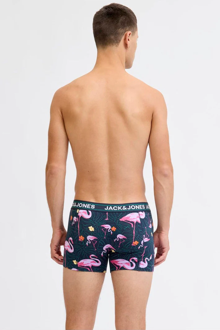 Jack & Jones Flamingo Trunks 3 Pack Navy Blazer - Image 4
