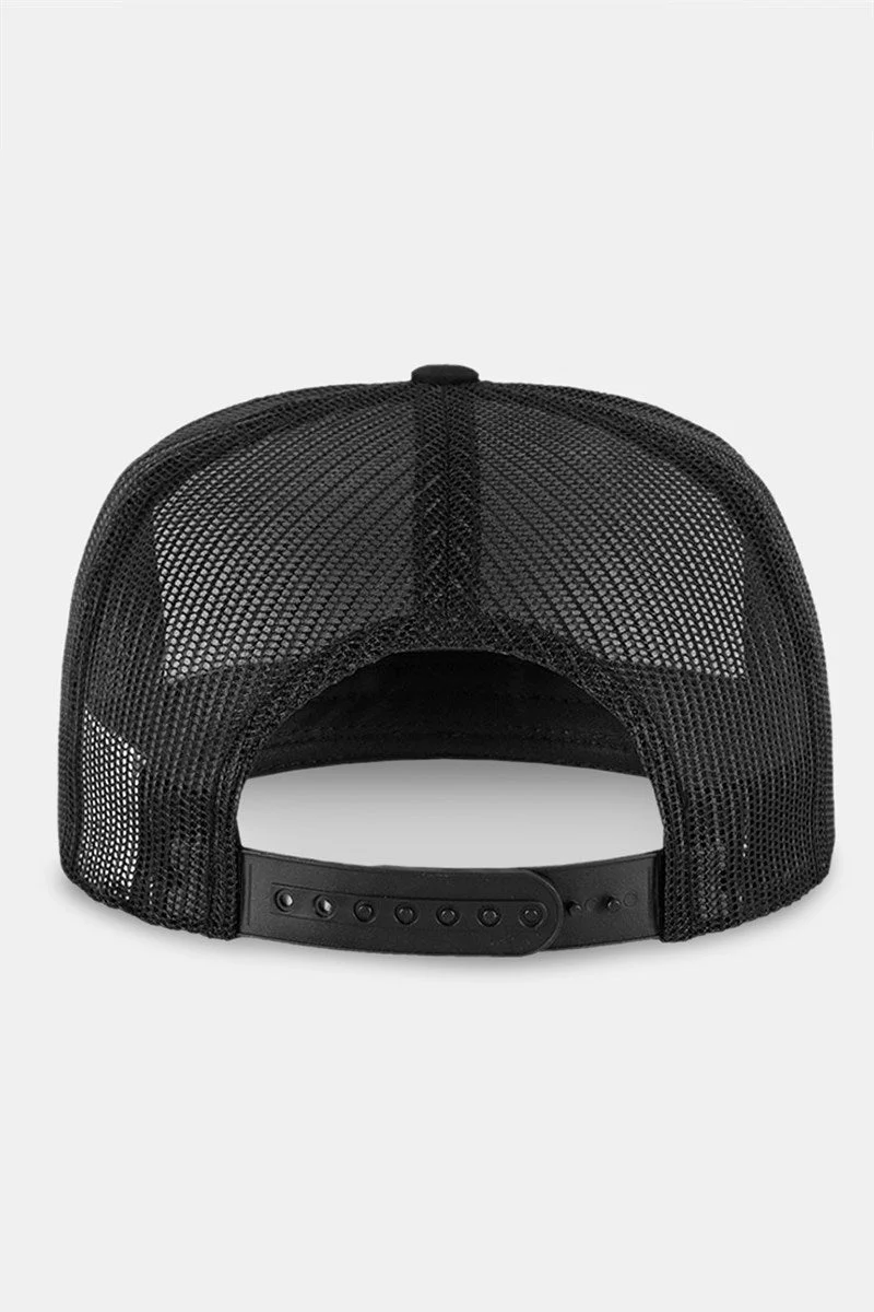 Flexfit Retro Trucker Cap Black - Image 3