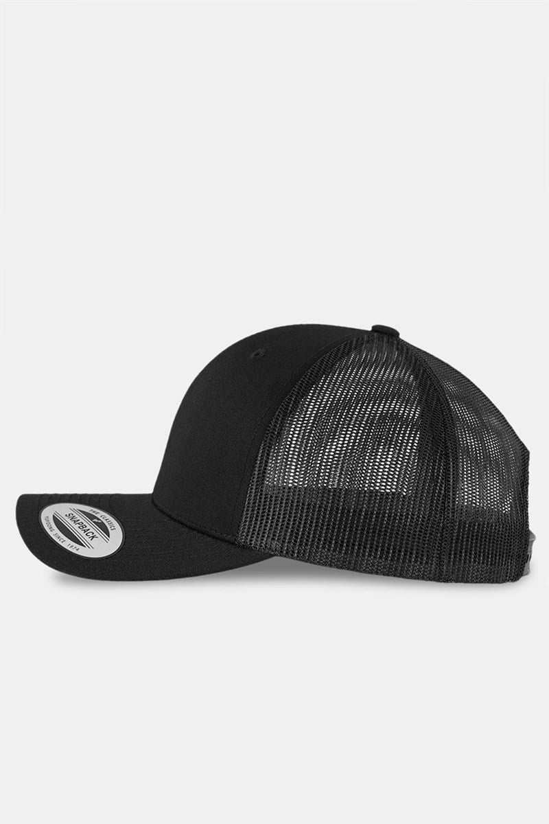 Flexfit Retro Trucker Cap Black - Image 5