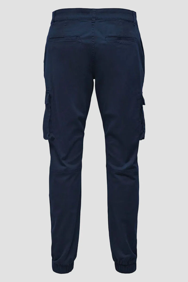 Only & Sons Cam Stage Cargo Cuff Pants dress blues - Image 6