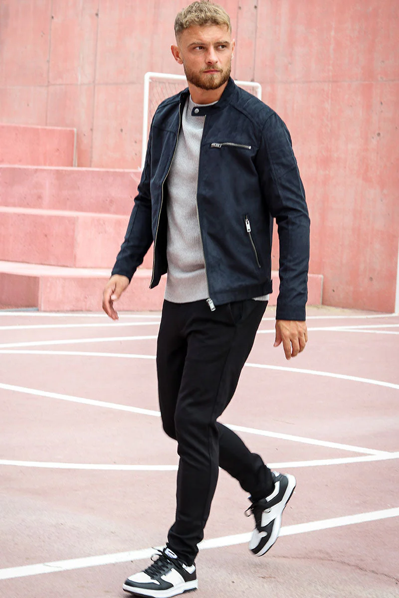 Jack & Jones ROCKY JACKET NOOS Jet Black Fake suede - Image 2