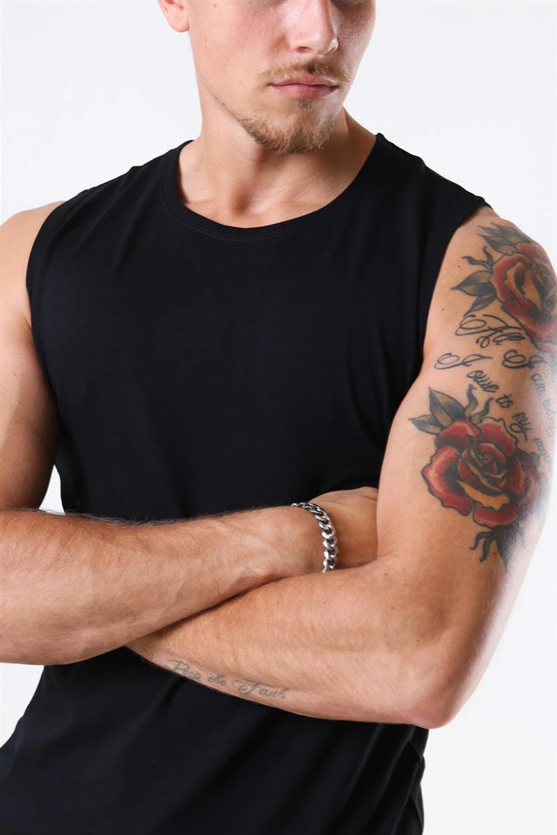 Muscle Fit Tank Top 2-Pack Black - Image 3