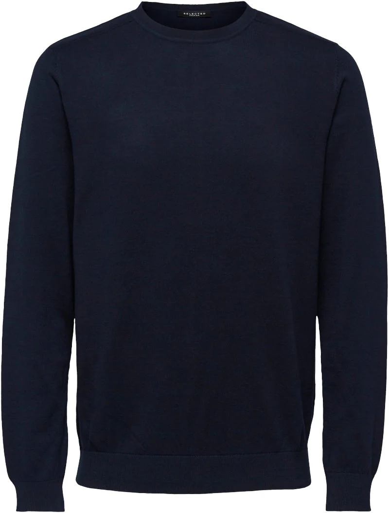 Selected Berg Crew Neck Navy Blazer Pullover - Image 9