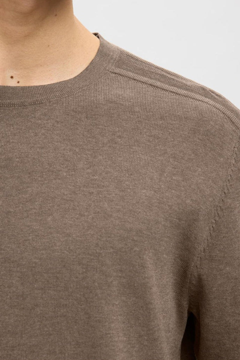 Selected Berg Crew Neck Teak - Image 3