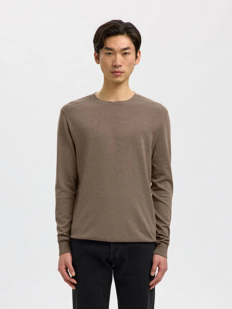 Selected Berg Crew Neck Teak - Image 5
