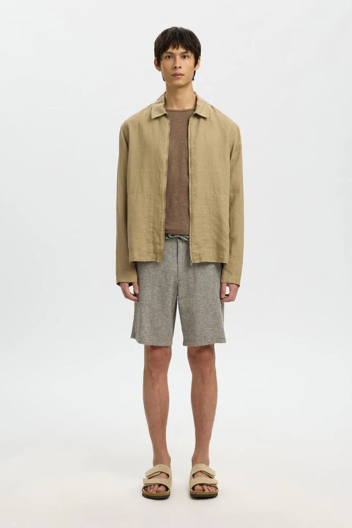 Selected Regular Brody Linen Blend Shorts Delicioso - Image 2