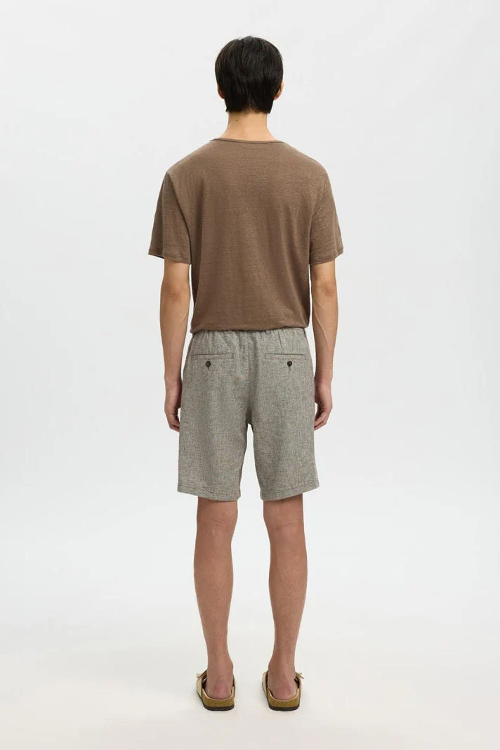 Selected Regular Brody Linen Blend Shorts Delicioso - Image 3