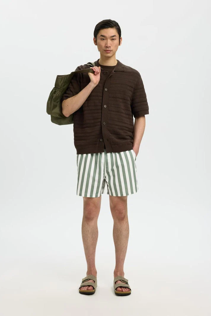 Selected Dane AOP Swimshorts Deep Lichen Green - Image 4