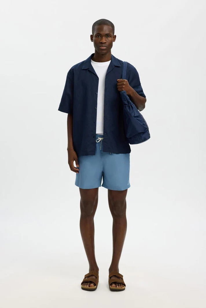 Selected Dane Swimshorts Blue Mirage - Image 4