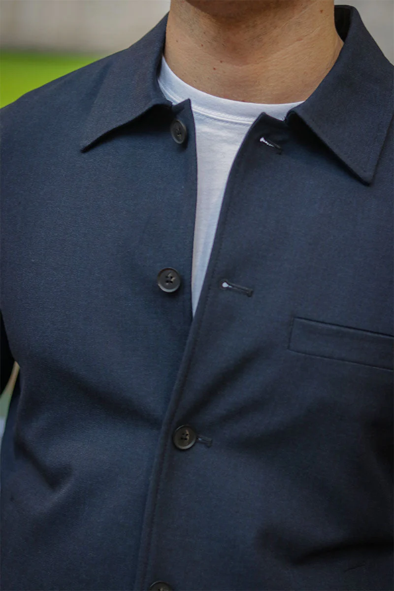Selected Robert Overshirt Dark Sapphire - Image 3