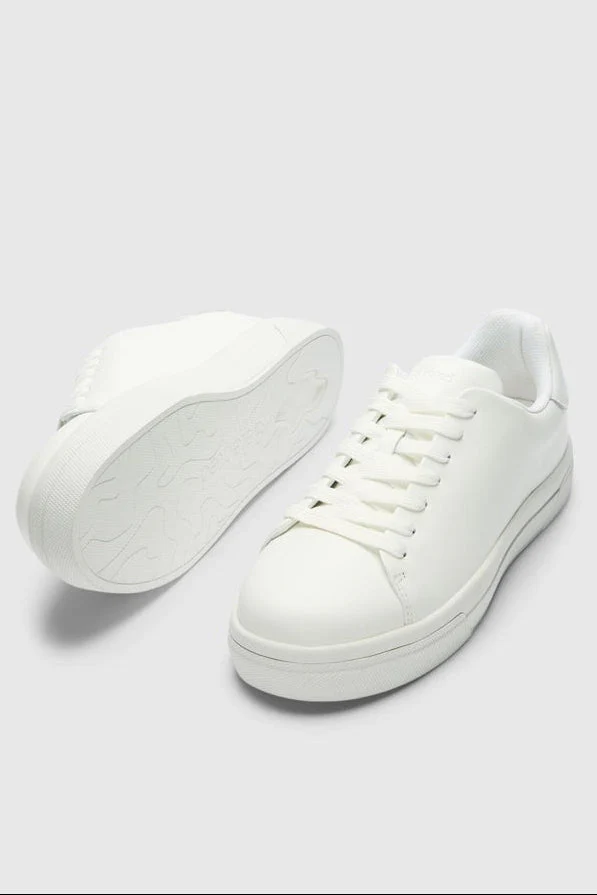 Selected David Chunky Leather Sneaker 2.0 White - Image 3
