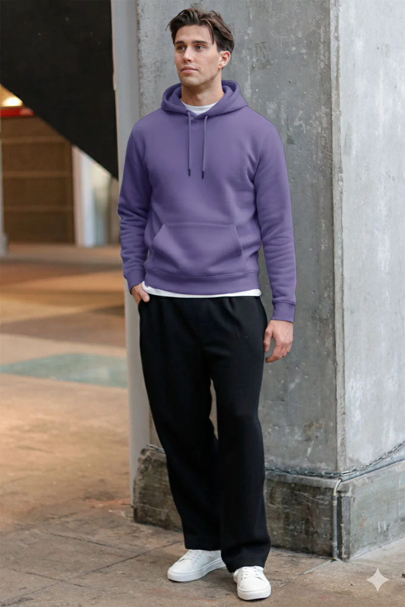 Only & Sons Ceres Hoodie Twilight Purple - Image 2