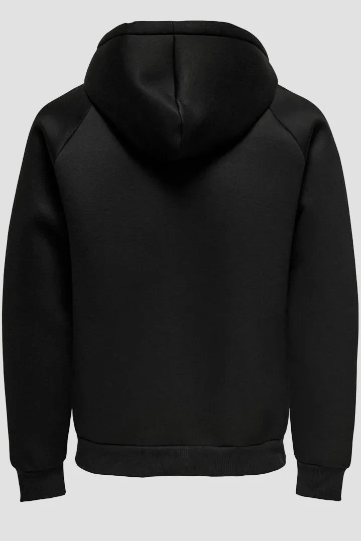 Only & Sons Bobbey Scuba Full Zip Hoodie Schwarz - Image 10