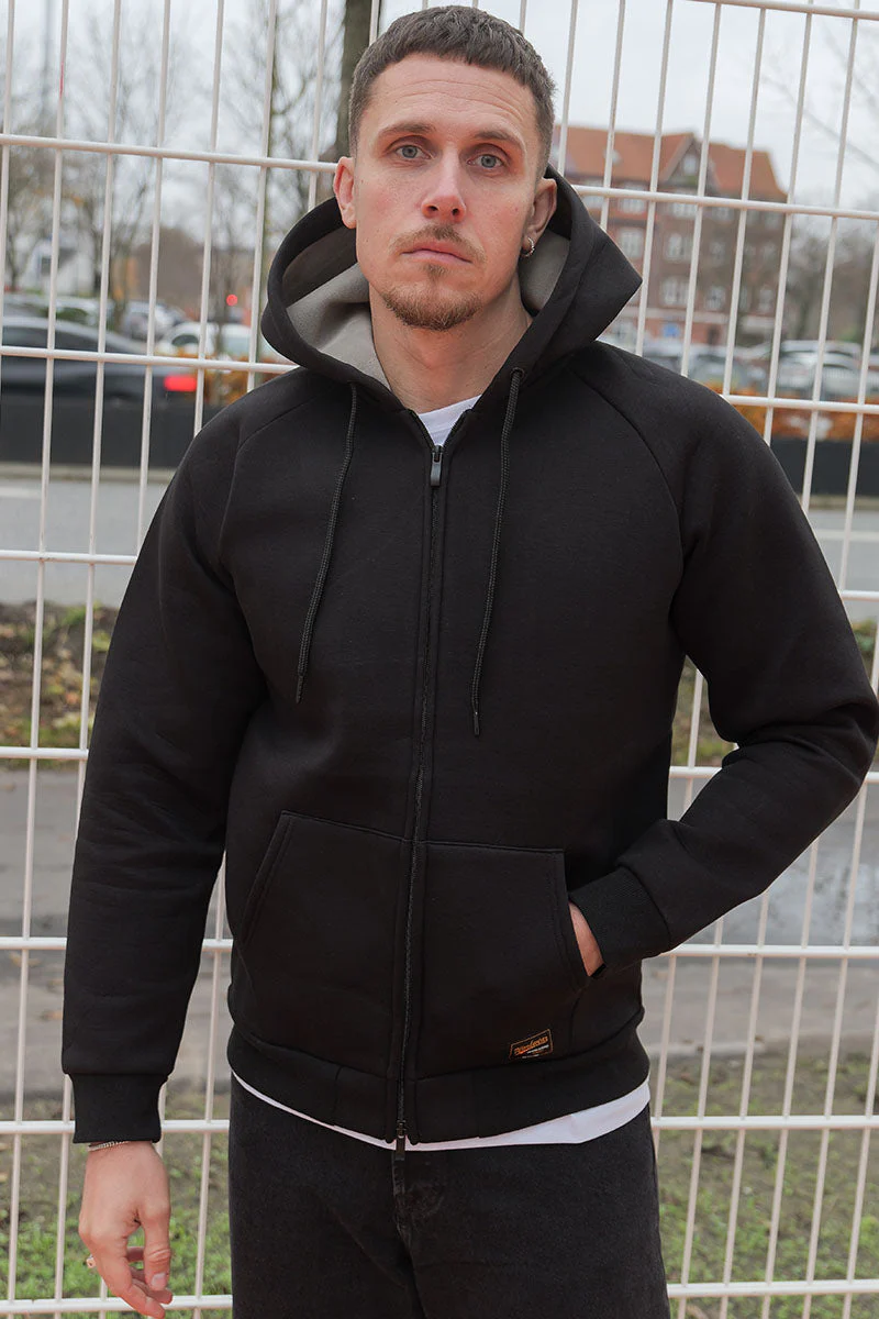 Only & Sons Bobbey Scuba Full Zip Hoodie Schwarz - Image 3