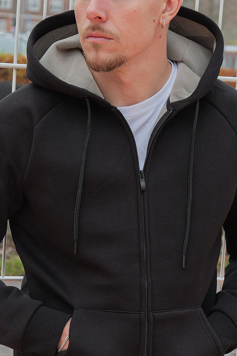 Only & Sons Bobbey Scuba Full Zip Hoodie Schwarz - Image 8
