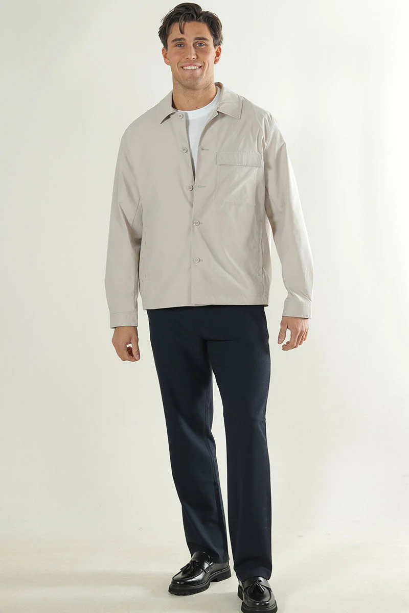 Only & Sons Gereth Life Stretch Shacket Silver Lining - Image 2