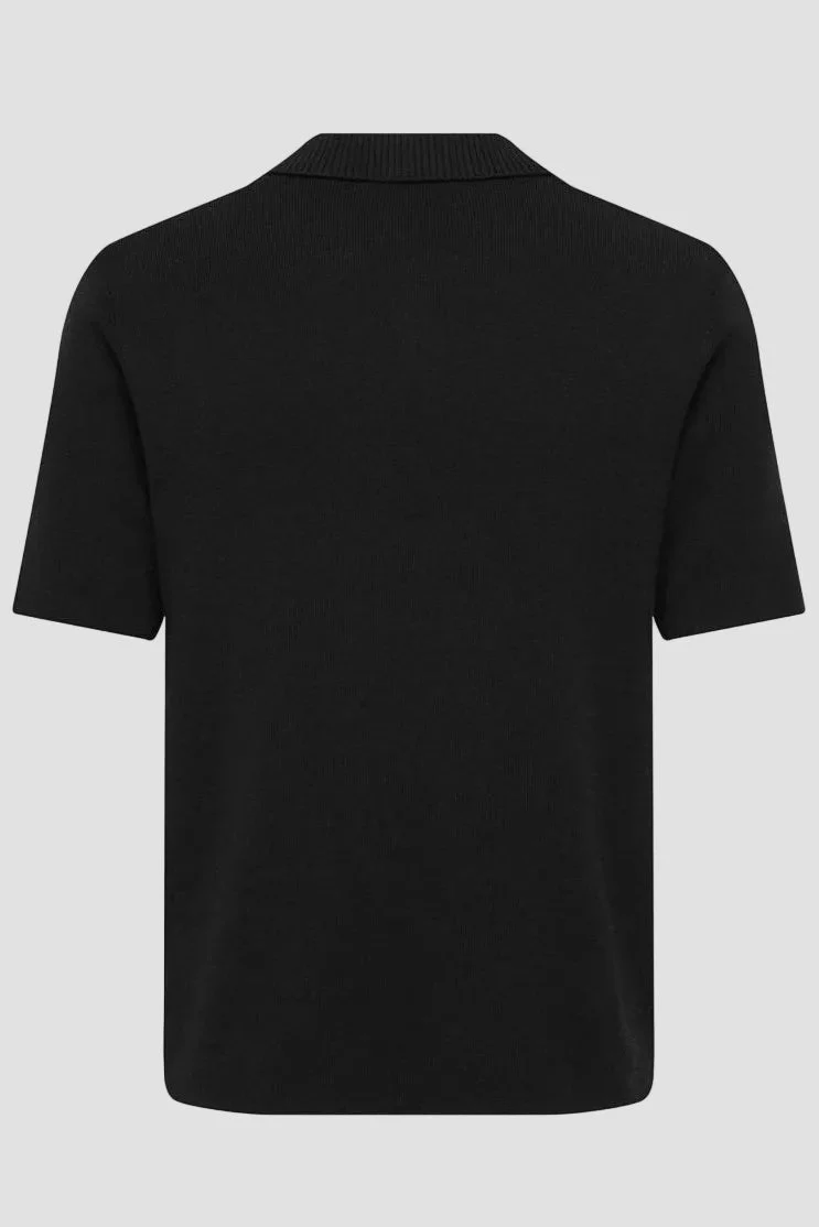 Only & Sons Travis Reg SS Mel Knit Black - Image 5