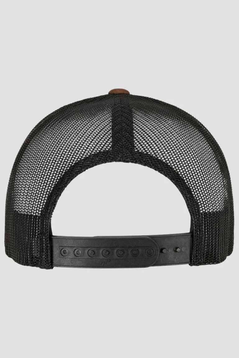 Flexfit Retro Trucker 2-Tone Coyote Brown/Black Hut - Image 2