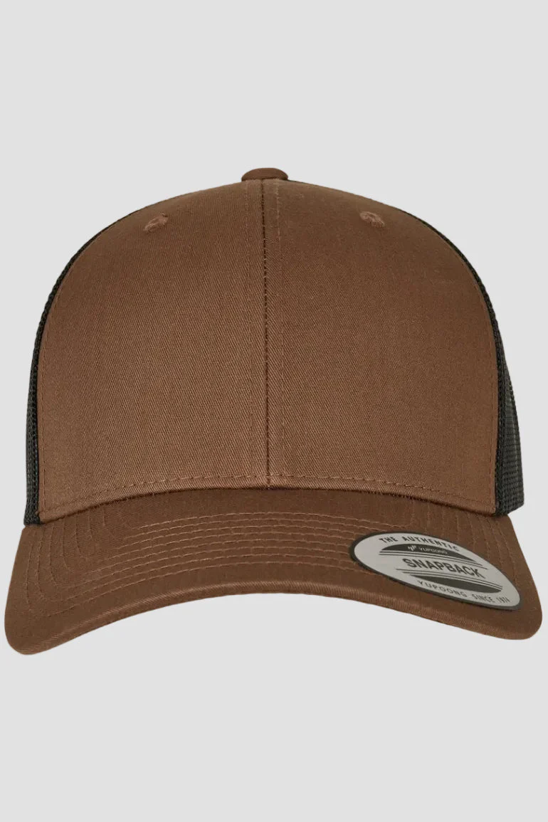 Flexfit Retro Trucker 2-Tone Coyote Brown/Black Hut - Image 3